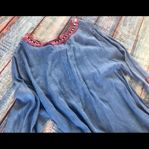 Penelope Rose Women's M soft Denim Dress - Picture 12 of 13